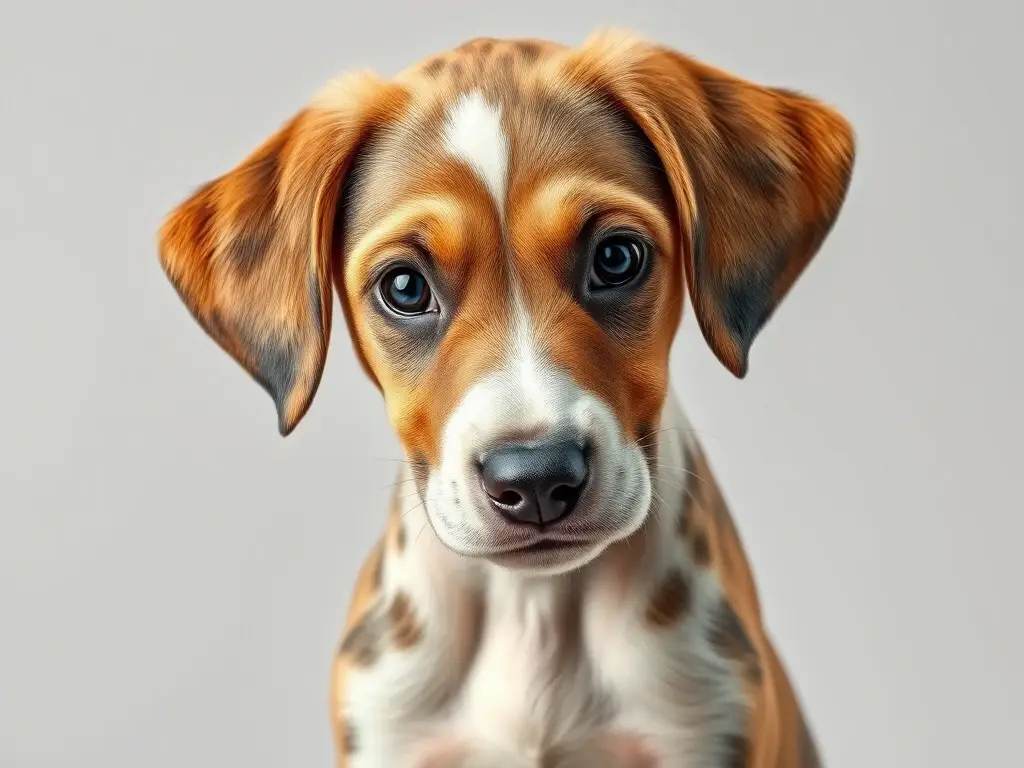 Photorealistic 8k puppy retrato, elegante
