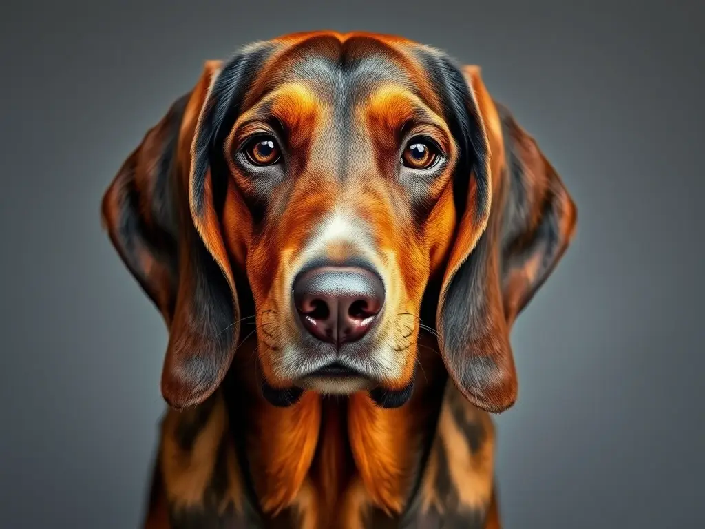 Un retrato fotorealista de un Bracco Alemán, elegante y preciso