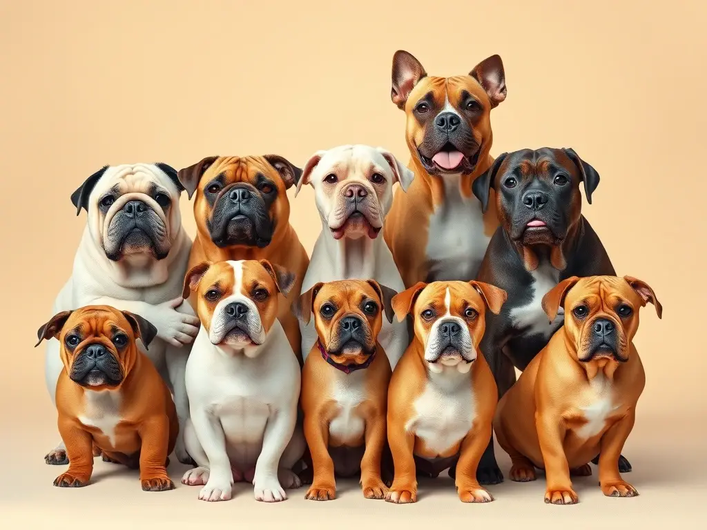 Diez perros gorditos