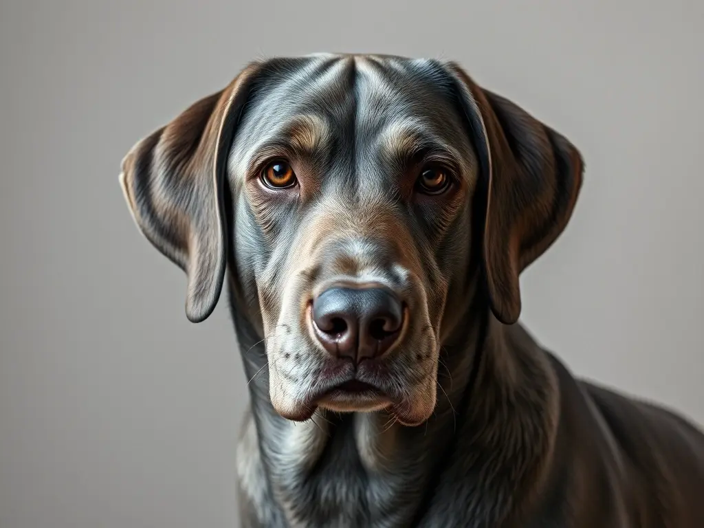 Una imagen de perros grises realistas y detallada