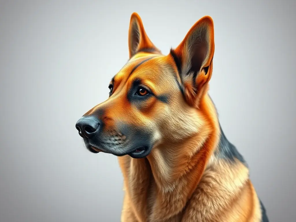 Foto de un alemán Shepherds majestuoso, realista, nítido