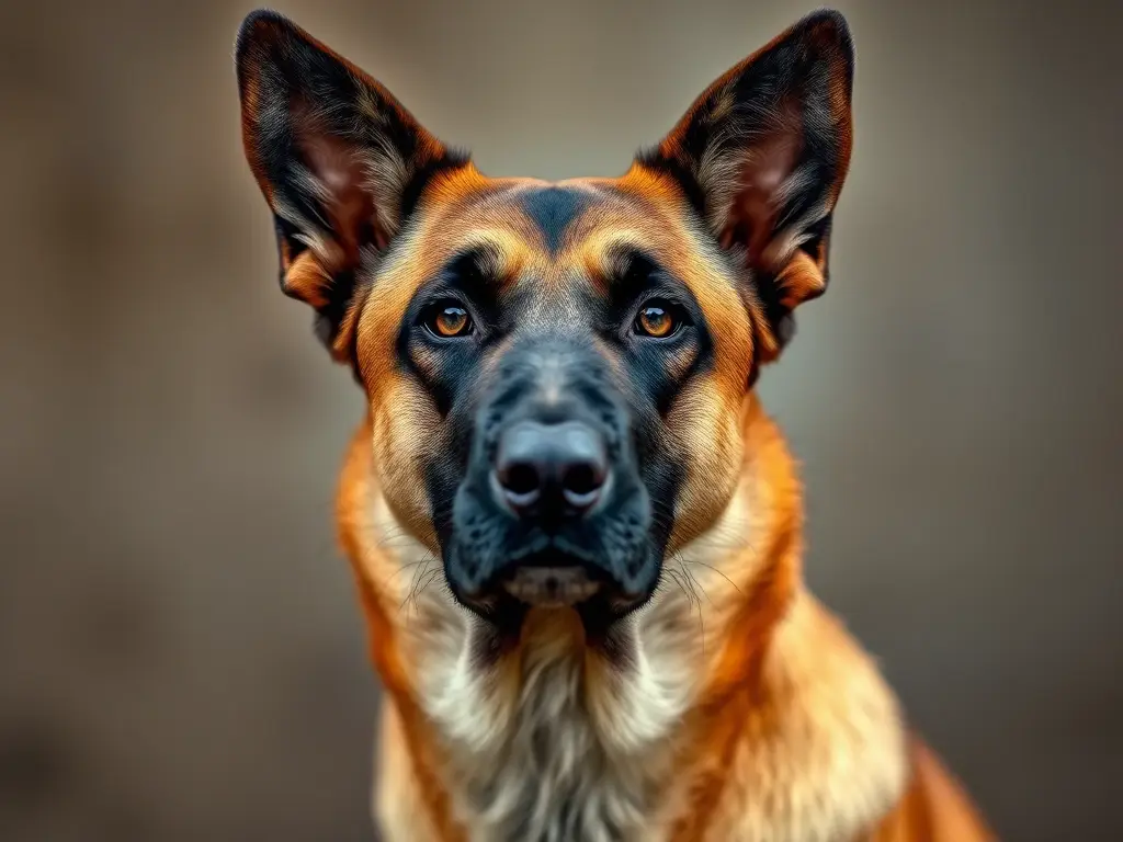 Imagen fotorealista de un Pastor Belga Malinois