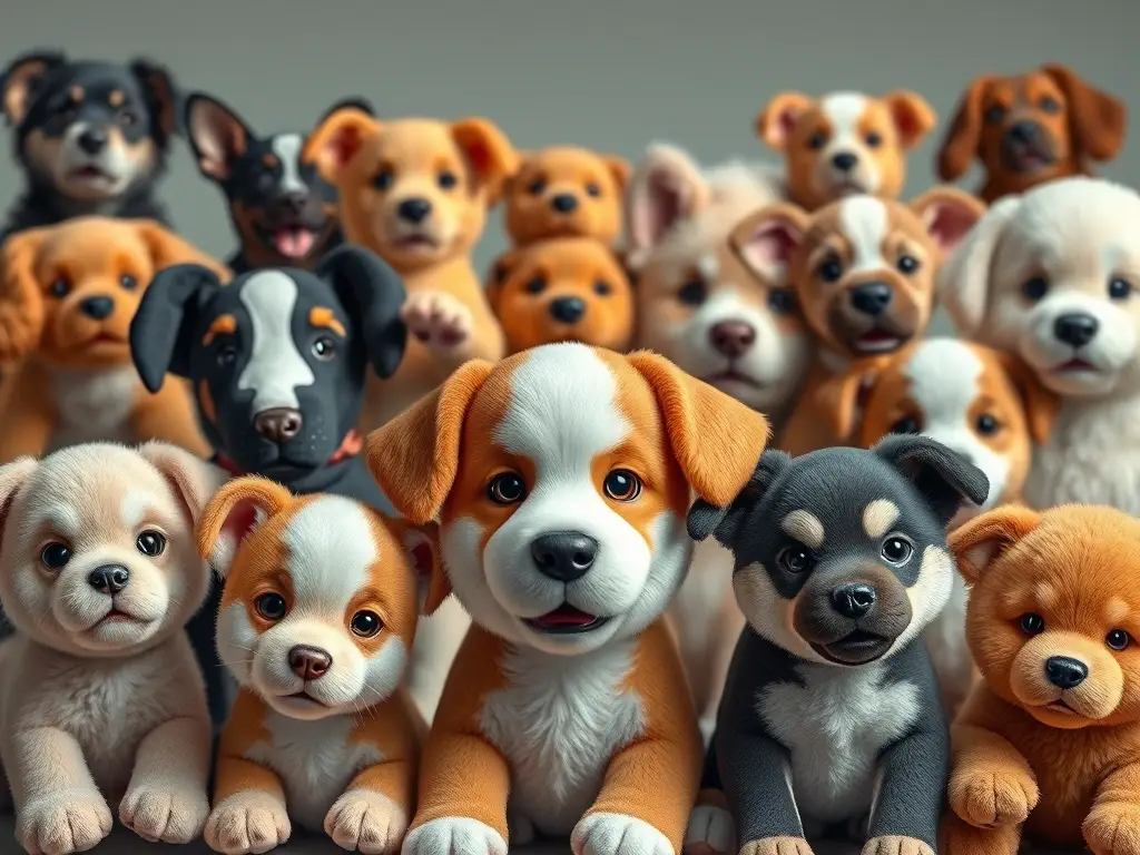 Cover de perros con pelo suave y realista para amantes de mascotas
