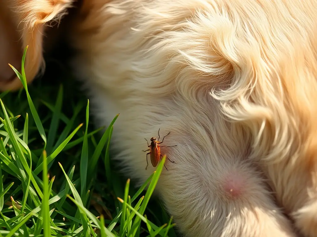 Cachorro de golden sobre hierba