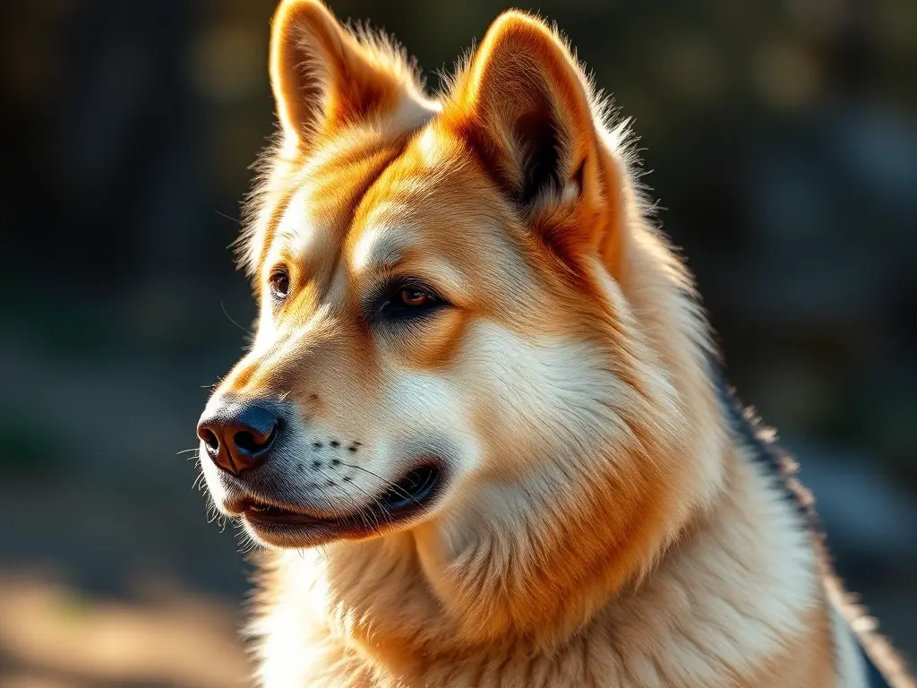 Un retrato fotorealista de un perro Pirineo