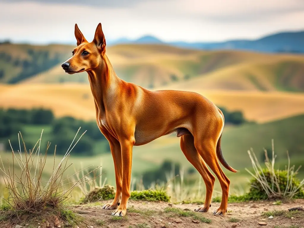 Foto realista y 8k de un Podenco Português