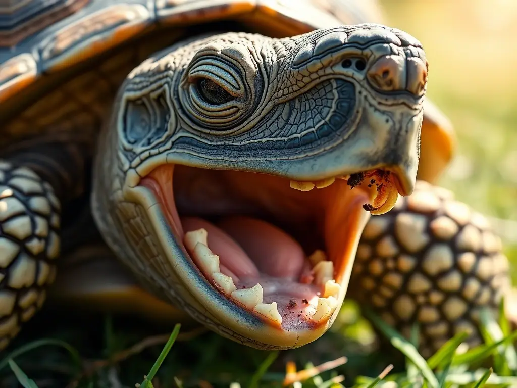 Fotografía realista de tortugas con paisaje natural