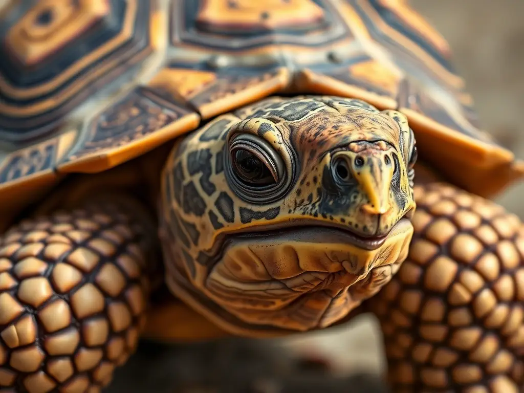 Fotorealista retrato de tortuga Shelly