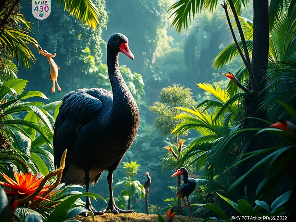 Imagen realística de un buitre negro con plumas preciosas
