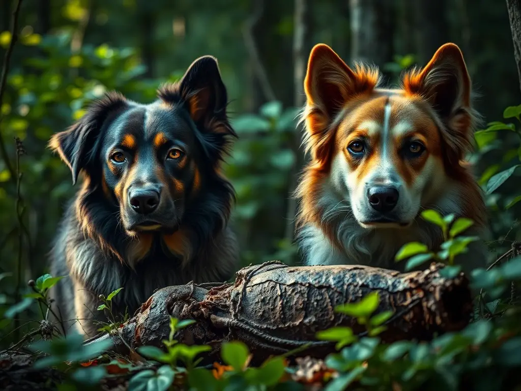 Dos perros con sentidos revueltos, frente a un cuerpo decompañado