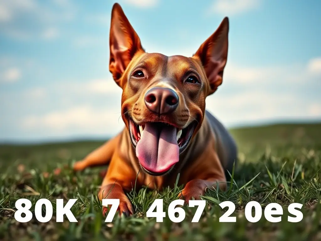 Foto realista de Doberman consciente en hierba oscura