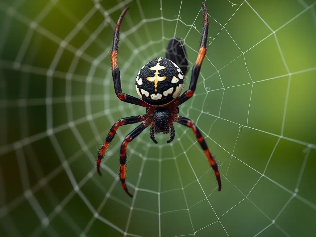 Reproducción de una araña de aspecto realística y detallada