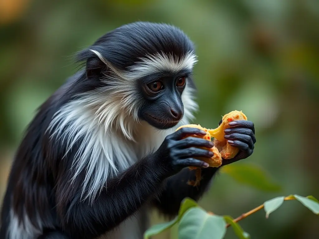 Fotorealistic retrato de mapache cazando en blanco y negro