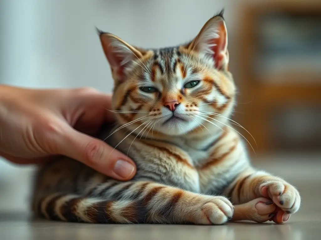 Imagen realista, 8K de un gato relajado