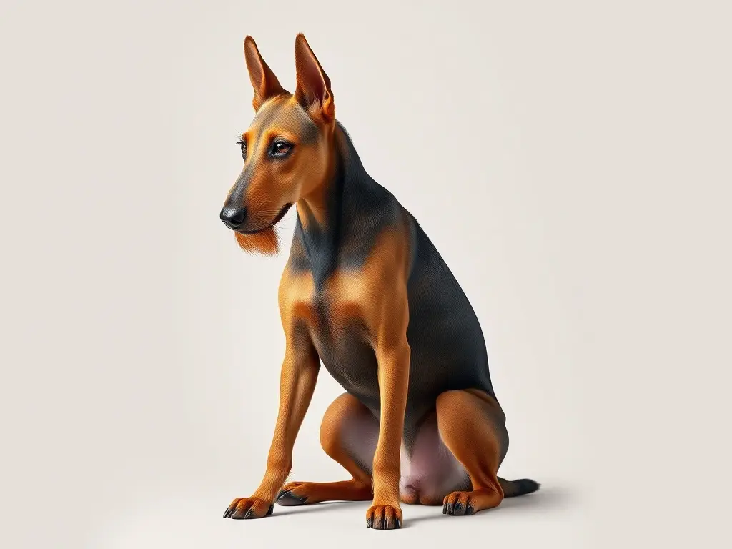 Imagen realista de un Jagd Terrier elegante y expresiva