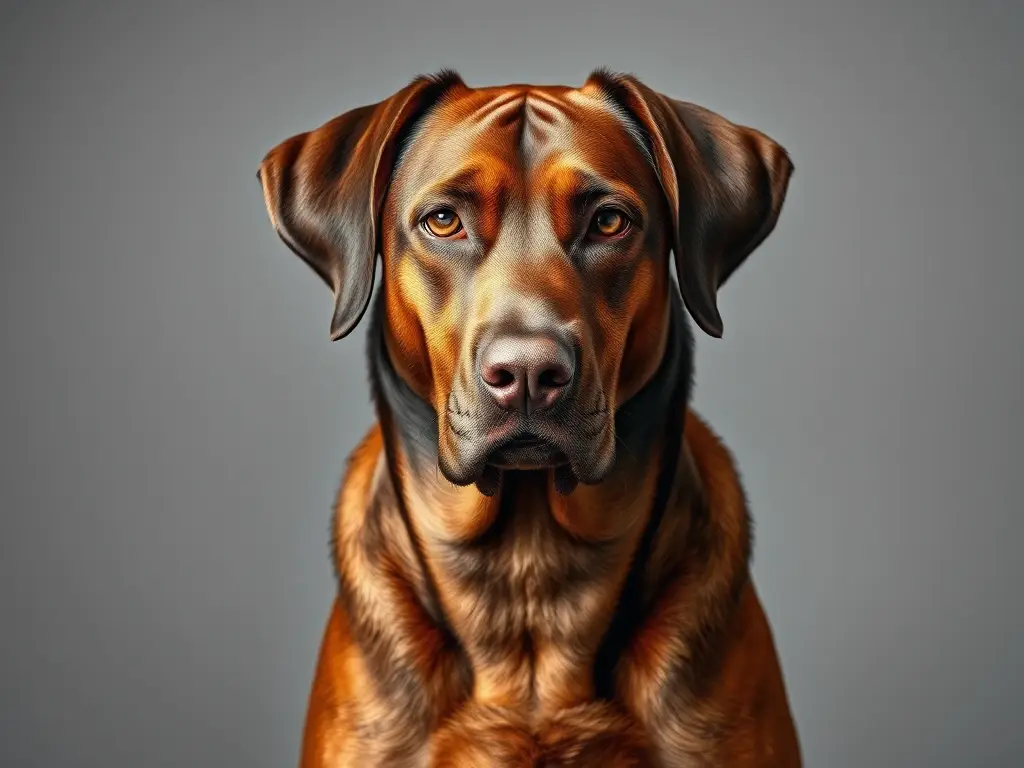 Fotografía realista de un perro de raza Dberman majestuoso