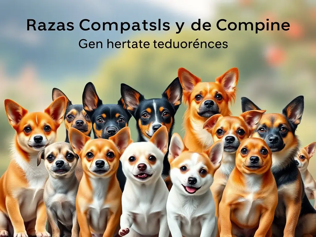 Fotografía web realista de razas de perros pequeñas