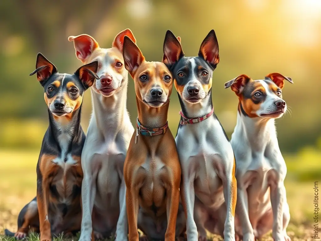 Foto realista de terrier energético con nombres 2024