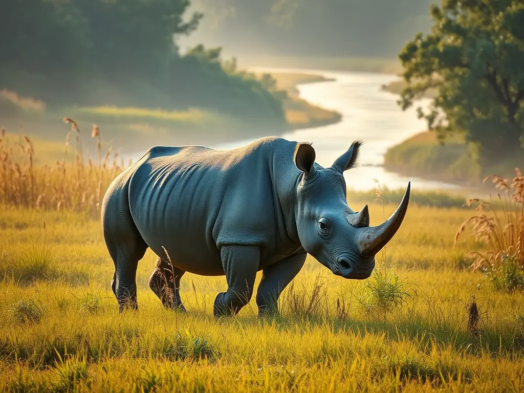 Rinoceronte indio majestuoso en Kaziranga