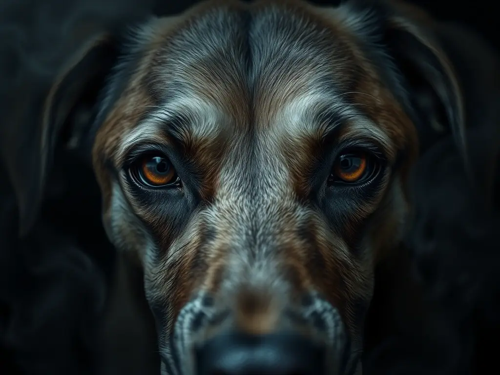 Una mirada devastadora de ojos grises en un entorno dramático y realista