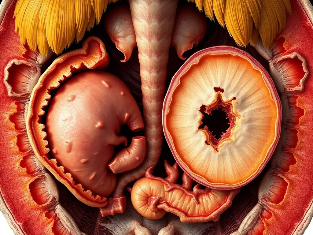 Un retrato detallado del sistema digestivo de aves