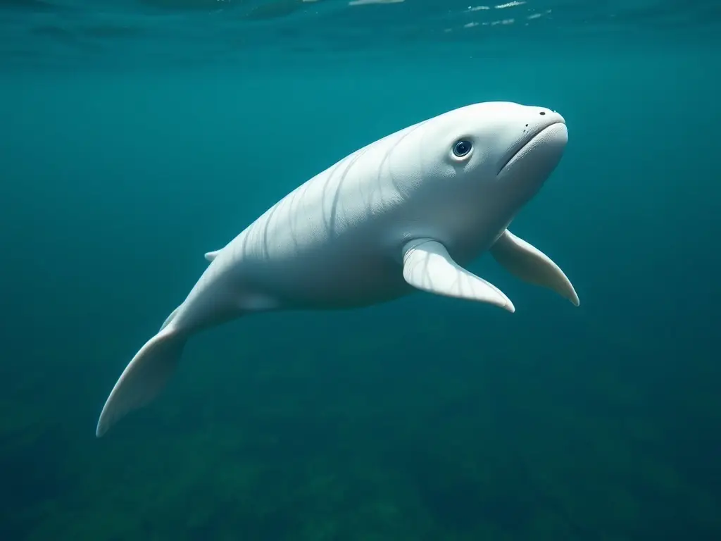 Foto de vaquita mar original, 8K, sin texto
