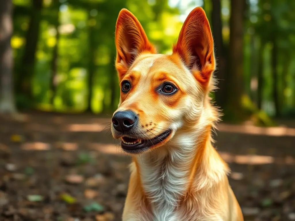 Un retrato realista de un fox terrier con mirada brillante