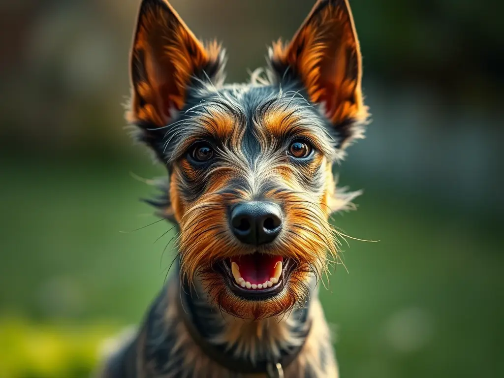 Un retrato de Terrier Brasileiro realista y detallado