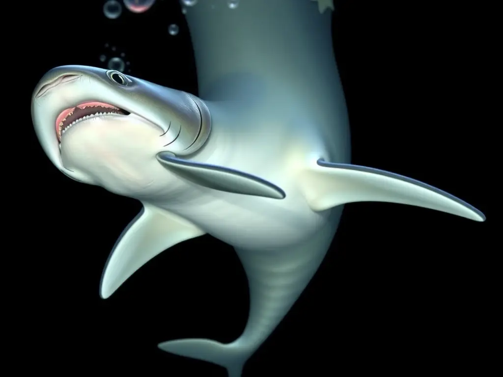 Fotorealista 8K del ciclo de vida del Tiburón Boquiancho