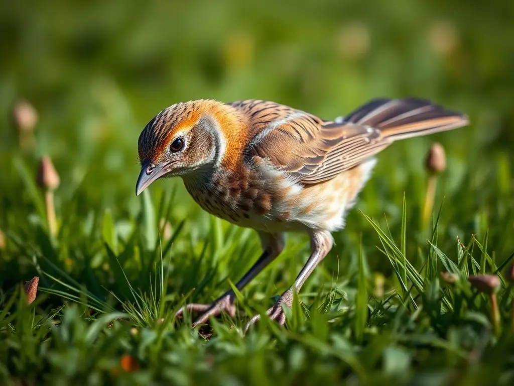 Fotografía de realismístico de una Garceta Bueyera, en prado, con detalles