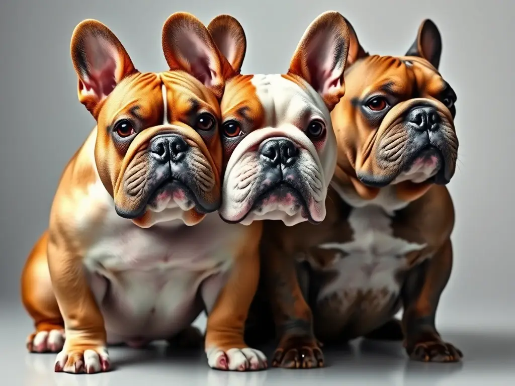 Fotorealista de Bulldog Francés de alta resolución, con patrones Leonardo y Atigrado