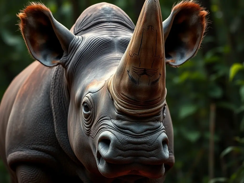 Un rhinoceros realístico