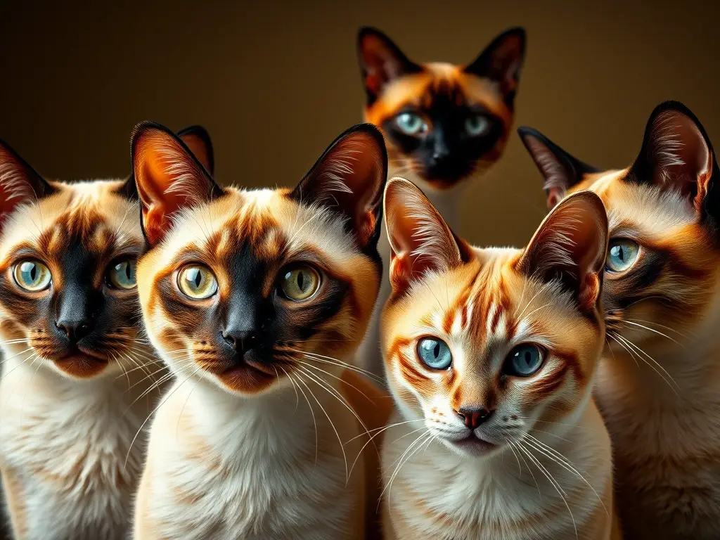 Fotografía realista de un gato persa con variedad de patrones, de alta calidad