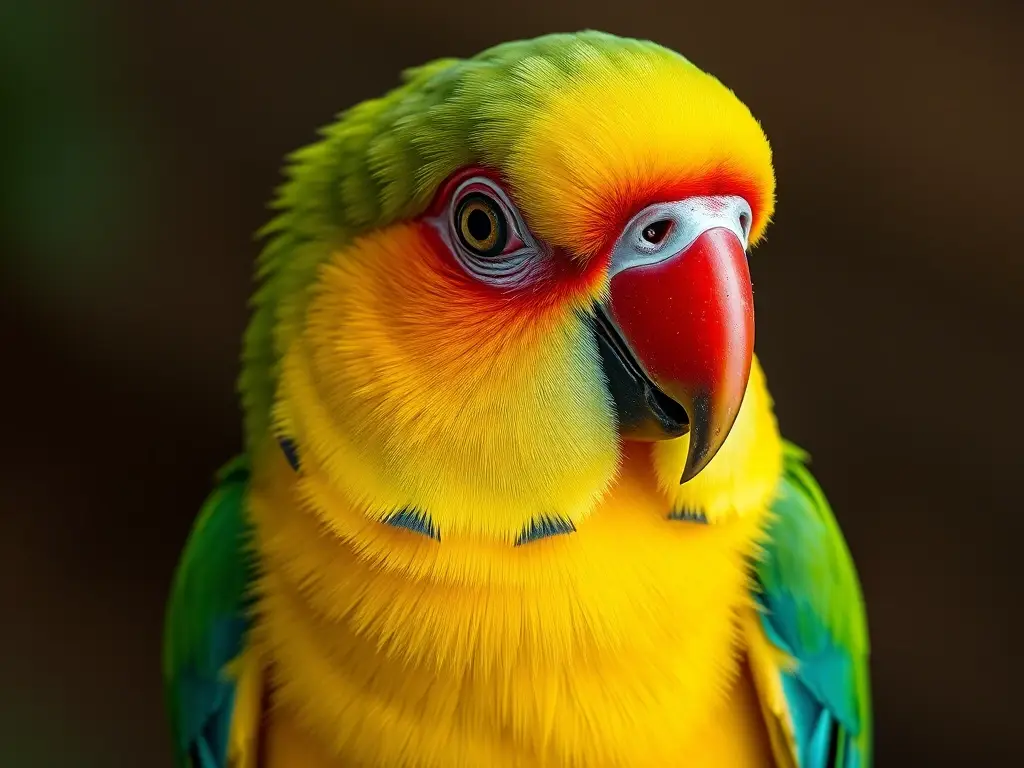 Fotorealistic panorama de parakeet