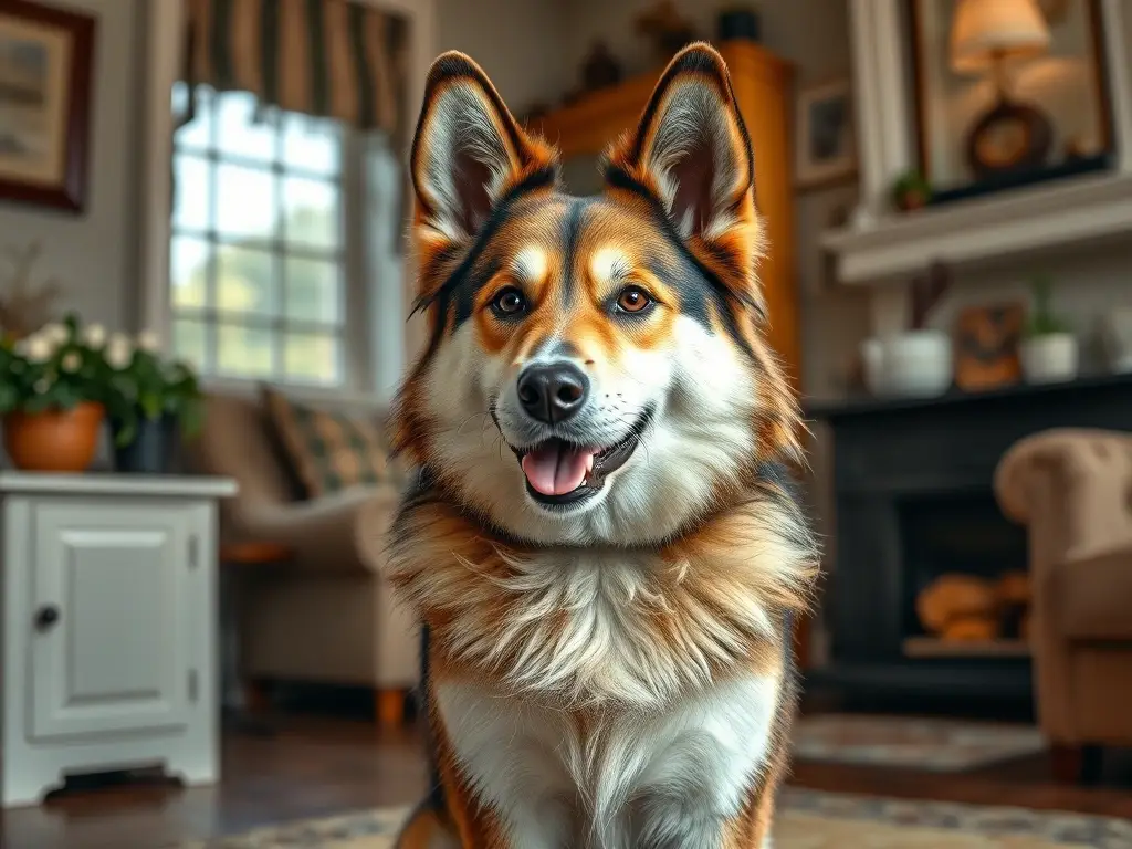 Fotografía realista de un Utonagan feliz y natural