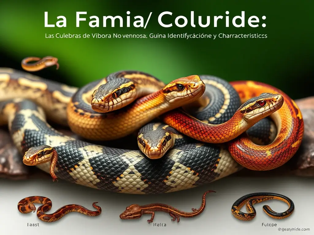 Guía ilustrada en alta resolución de colubras venenoas